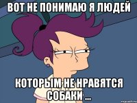 вот не понимаю я людей которым не нравятся собаки ...