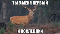 ты у меня первый и последний