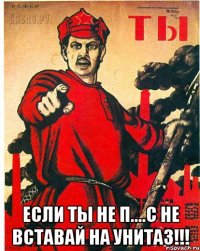  ЕСЛИ ТЫ НЕ П....С НЕ ВСТАВАЙ НА УНИТАЗ!!!