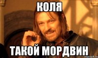 Коля Такой Мордвин