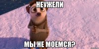 Неужели мы не моемся?