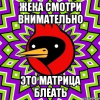 ЖЕКА СМОТРИ ВНИМАТЕЛЬНО ЭТО МАТРИЦА БЛЕАТЬ