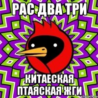 рас два три китаеская птаяская жги