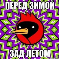 перед зимой зад летом