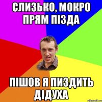 СЛИЗЬКО, МОКРО ПРЯМ ПіЗДА ПіШОВ Я ПИЗДИТЬ ДіДУХА