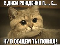 С Днем Рождения П...... Е.... Ну В общем ты понял!