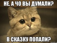 Не, а чо Вы думали? В сказку попали?