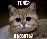 Те чё? Въебать?