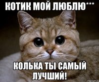 Котик мой люблю*** Колька ты самый лучший!