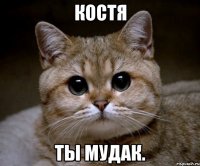 Костя ты мудак.