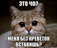 Это чо? меня без креветок оставишь?