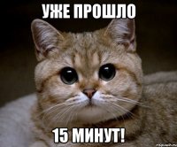 уже прошло 15 минут!