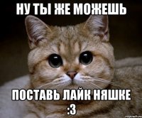 ну ты же можешь поставь лайк няшке :3