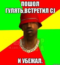 Пошол гулять,встретил CJ И убежал.