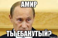 Амир Ты ебанутый?