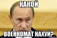 какой военкомат нахуй?