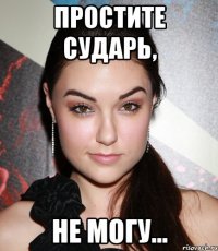 Простите сударь, Не могу...