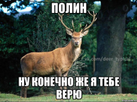 Полин Ну конечно же я тебе верю