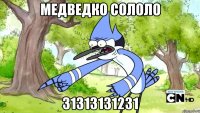 медведко сололо 31313131231