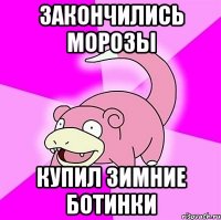 Закончились морозы Купил зимние ботинки