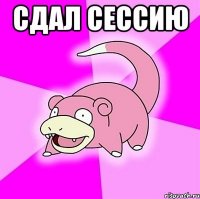 Сдал сессию 