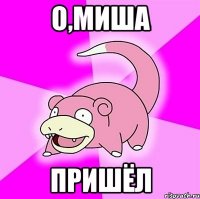 о,миша пришёл