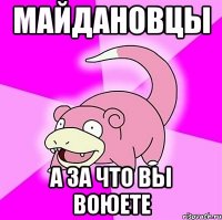 Майдановцы а за что вы воюете