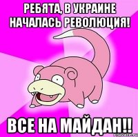 Ребята, в Украине началась революция! Все на майдан!!