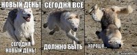 Новый день! Сегодня новый день! Сегодня все должно быть хорошо...