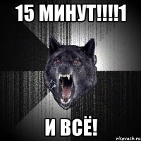 15 МИНУТ!!!!1 И ВСЁ!