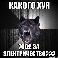 какого хуя 700£ за электричество???