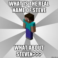 What is the real name of Steve What about Steven???