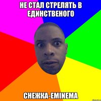 не стал стрелять в единственого снежка-Eminema