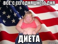 Всё, с сегодняшнего дня ДИЕТА