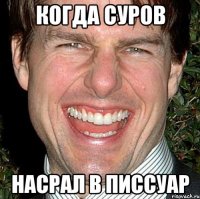 Когда суров насрал в писсуар