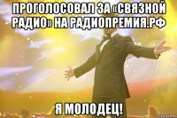 Проголосовал за «Связной Радио» на РАДИОПРЕМИЯ.РФ я молодец!