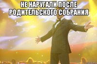 Не наругали после родительского собрания 