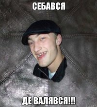 СЕБАВСЯ ДЕ ВАЛЯВСЯ!!!