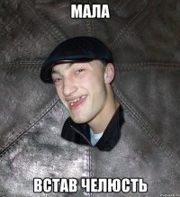 мала встав челюсть