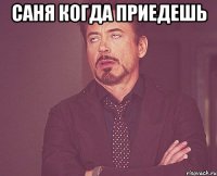 саня когда приедешь 