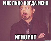 Мое лицо когда меня игнорят