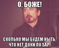 о, БОЖЕ! Сколько мы будем ныть, что нет доки по SAP!