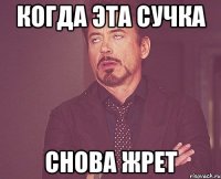 когда эта сучка снова жрет