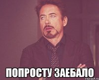  Попросту заебало