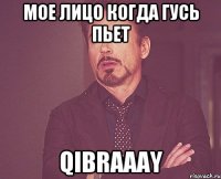 мое лицо когда гусь пьет Qibraaay