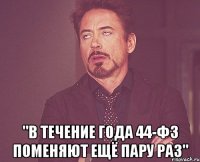  "в течение года 44-ФЗ поменяют ещё пару раз"