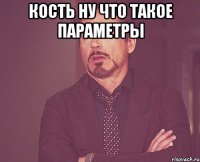 кость ну что такое параметры 
