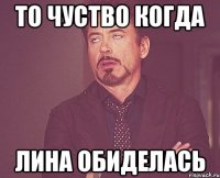 То чуство когда Лина обиделась