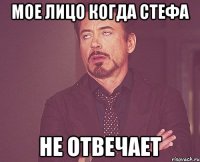 Мое лицо когда Стефа не отвечает