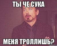 Ты че сука меня троллишь?